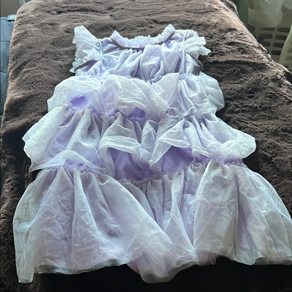 Grace Karin Lavender Layered Kids Dress - Picture 1 of 6